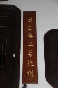蓮山雙林寺 楹聯 78 上聯 出生無上菩提樹 02