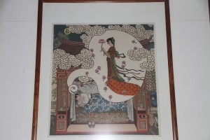 蓮山雙林寺 圖畫 04 龍女獻花 02